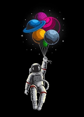 Ballon im Weltraum