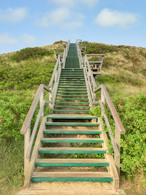 Sylt trappor till Uwe sanddynen