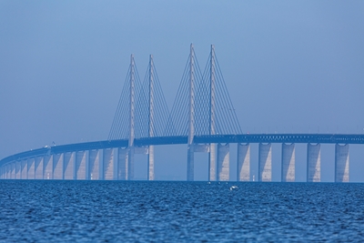 Most Öresund - wrzesień rano