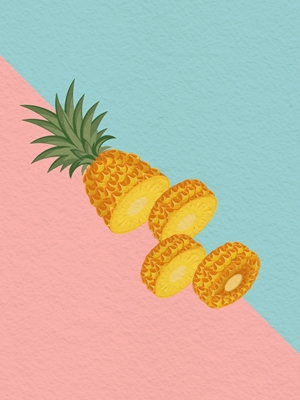 Fette di ananas estivo 