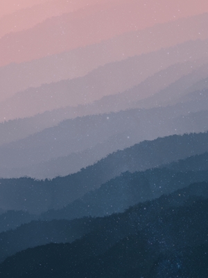 Gradiente abstrato da montanha crepuscular 