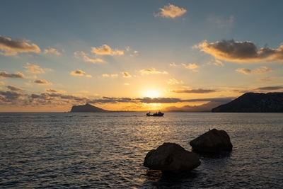 Middelhavet solnedgang