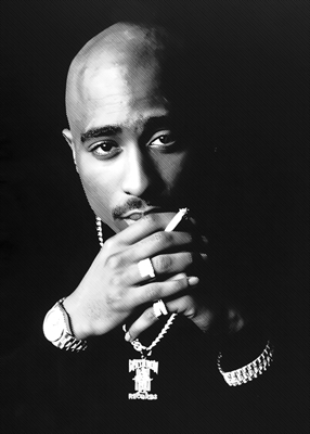 Tupac Shakur, rapero estadounidense.