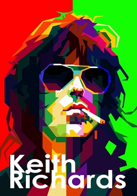 Keith Richards Rocková hvězda WPAP