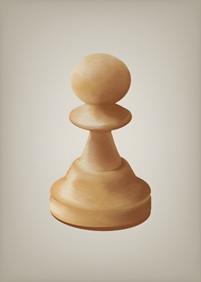 Pieza de ajedrez blanca 