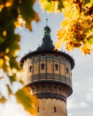 Autumn water tower