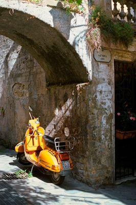 Italian alley with scooter