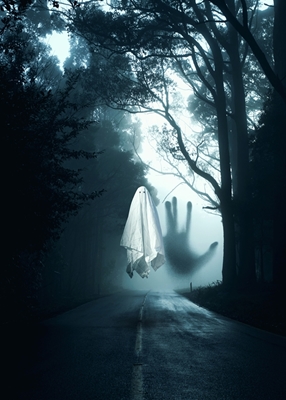 Spöke Halloween I Skogen