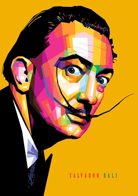 Salvador Dalí WPAP kunst