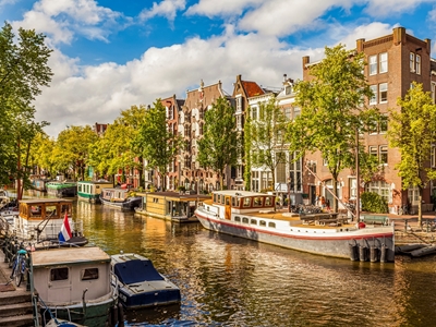 Hausboote em Amesterdão