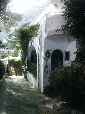 Hus i Capri i Italien