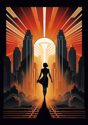 Art Deco plakat print
