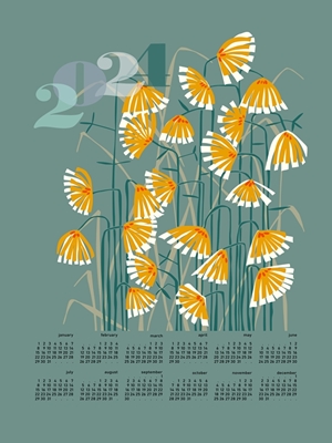 calendar 2024 flower meadow