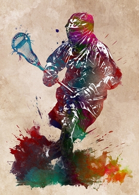 A lacrosse player