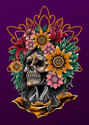 Lady Skull Dia dos Mortos