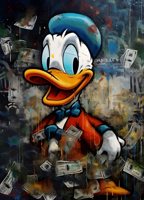 Donald Duck with Money