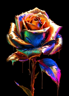Farverige roser