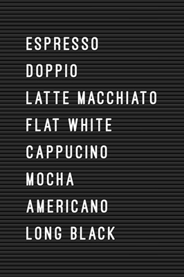 Letterboard Kaffee