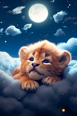 Sleepy lion cub v2