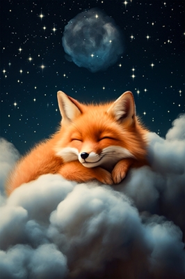 Sömnig Baby Fox