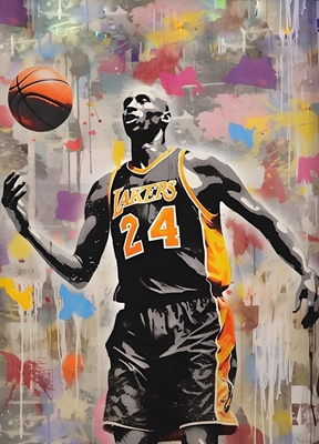 Kobe Bryant Pop Art Graffiti