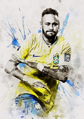 Neymar Brazil Painting