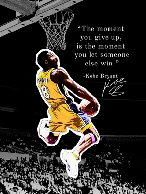 Plakat z cytatem Kobe Bryanta