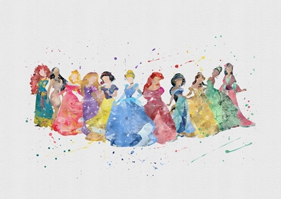 Plakat z księżniczką Disneya 
