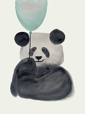 Panda z balonem