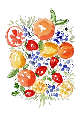 Citrusové plody a bobule Radost