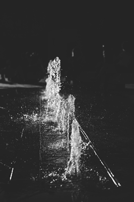 Water dance in French fountain