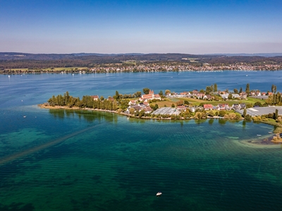 Aerial view Reichenau Island 