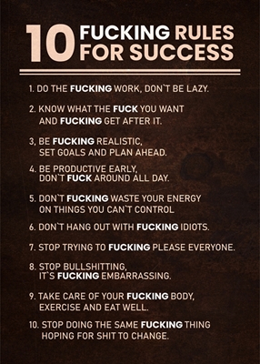 10 menestyksen sääntöä