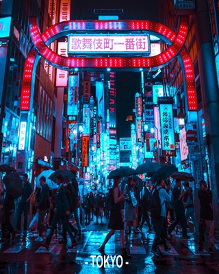 Neon Nocy w Tokio