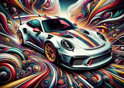 Artistieke Porsche 911 Gt3 RS
