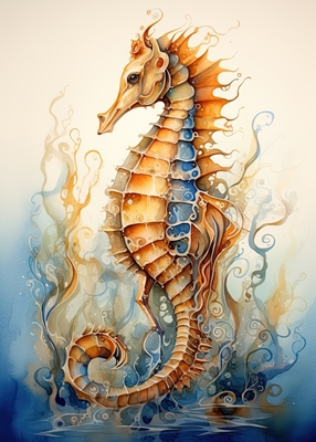 Sea Horse Watercolor