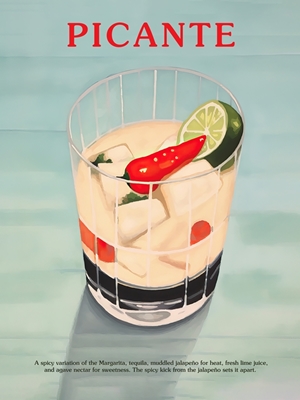 Affiche de cocktail Picante