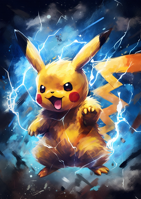 Pikachu pokemon posters & prints by Theodore Brewer - Printler