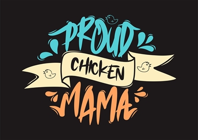 Orgogliosa mamma di pollo
