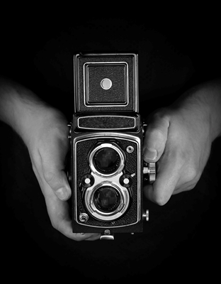 Holding the old camera