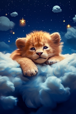 Sleepy lion cub v1