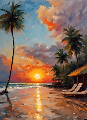Bali solnedgang