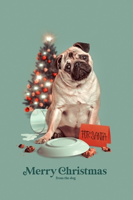Merry Christmas From The Dog posters & prints by Jonas Loose - Printler