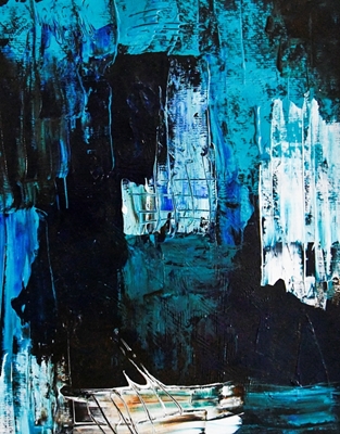 Abstrakt blå svart turkis