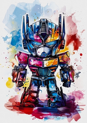 Optimus Prime Akvarel
