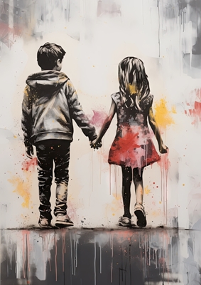 Mladá láska - Banksy