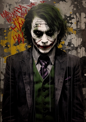 Villian Joker - Grafitti posters & prints by Daniel Decker - Printler