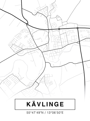 Mapa de la ciudad de Kävlinge