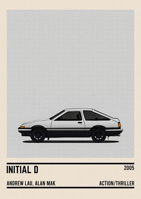 Initial D car movie Minimalist