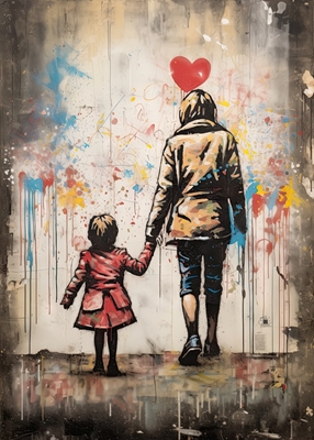 Mor og datter - Banksy